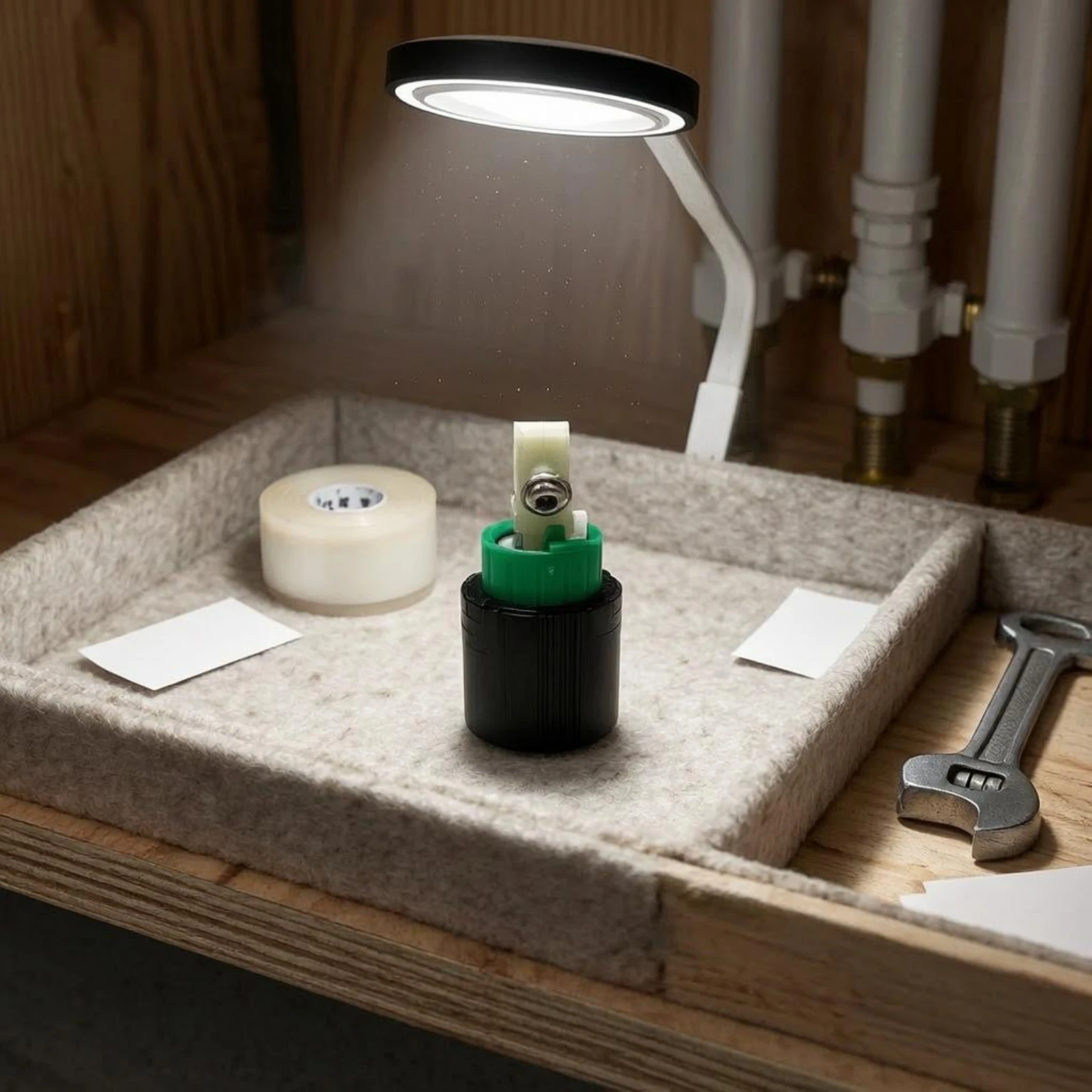 

Single-Hole Faucet Cartridge Metal Fastener Replacement Cartridge Ceramic Valve Insert Easy to Install Plumbing Part Leak Proof