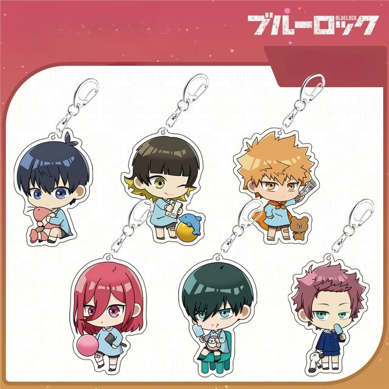 

Синий замок японского аниме периферийные устройства Isagi Yoichi акриловый брелок Коллекционный рюкзак брелок креативный подарок на день рождения для друга