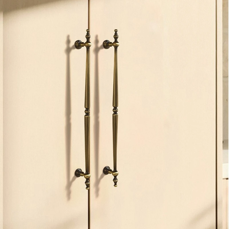 96-256mm Pitch-row Zinc Alloy Handles for Furniture Golden Knobs and Handles for Drawers Dresser Kitchen Cabinet Handles