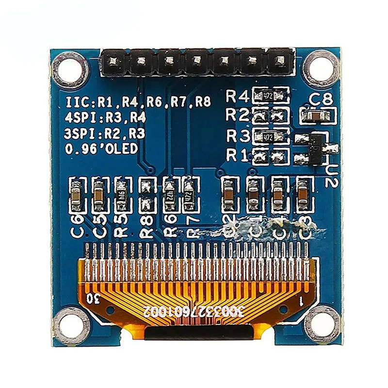1/2~50/100Pcs 0.96 inch 7-Pin OLED Display Screen OLED Module Compatible With SPI/IIC Blue/White/Yellow Blue Dual Colors