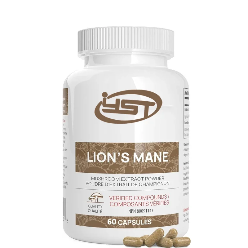 

Lion's Mane Capsules - Organic Lion's Mane Mushroom Extract for Cognitive Function and Immune Support - Vegetarians