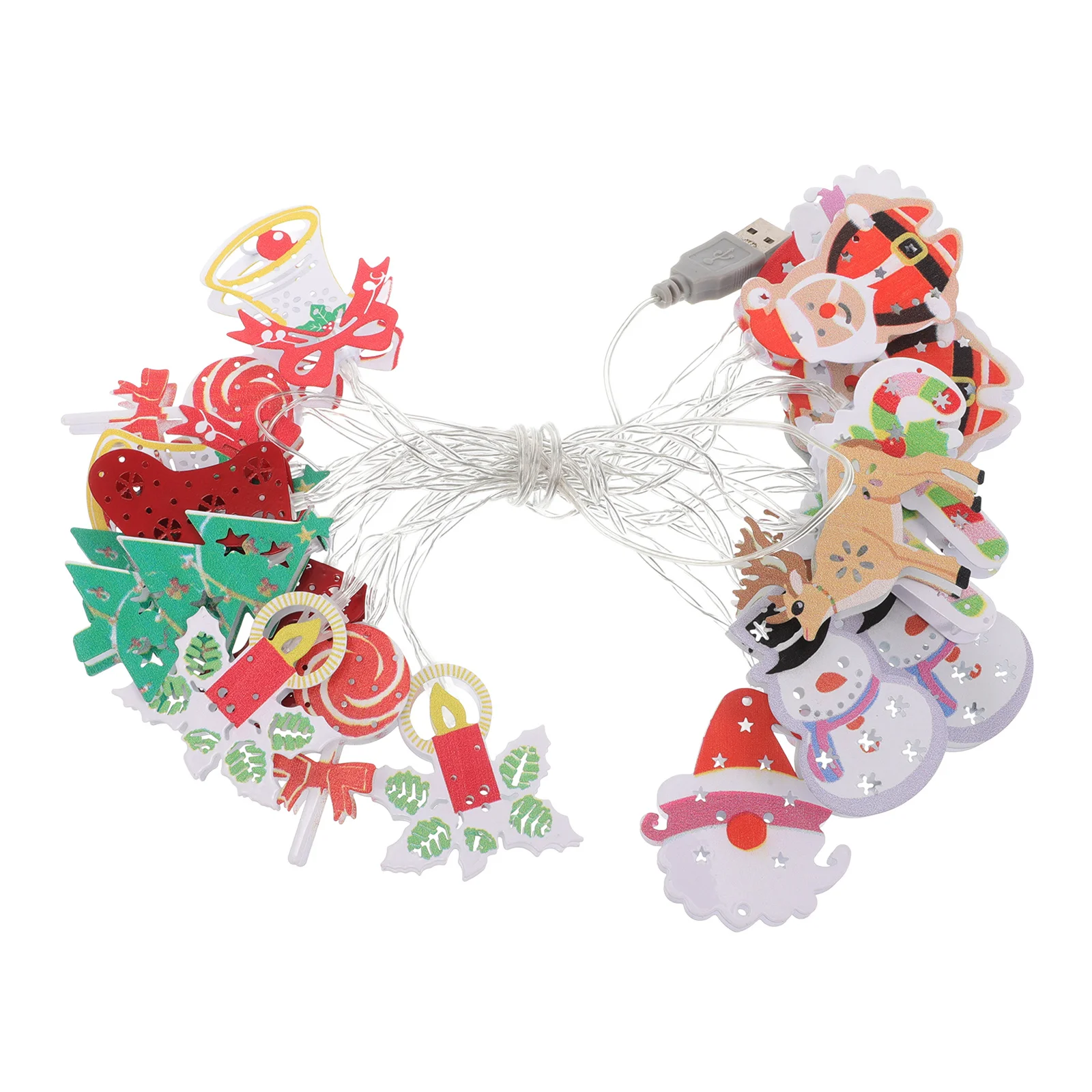 Festive Lighting USB String Lights Colorful Globe Snowman Decor Waterproof Car Camping Indoor Outdoor LED Holiday String Lights