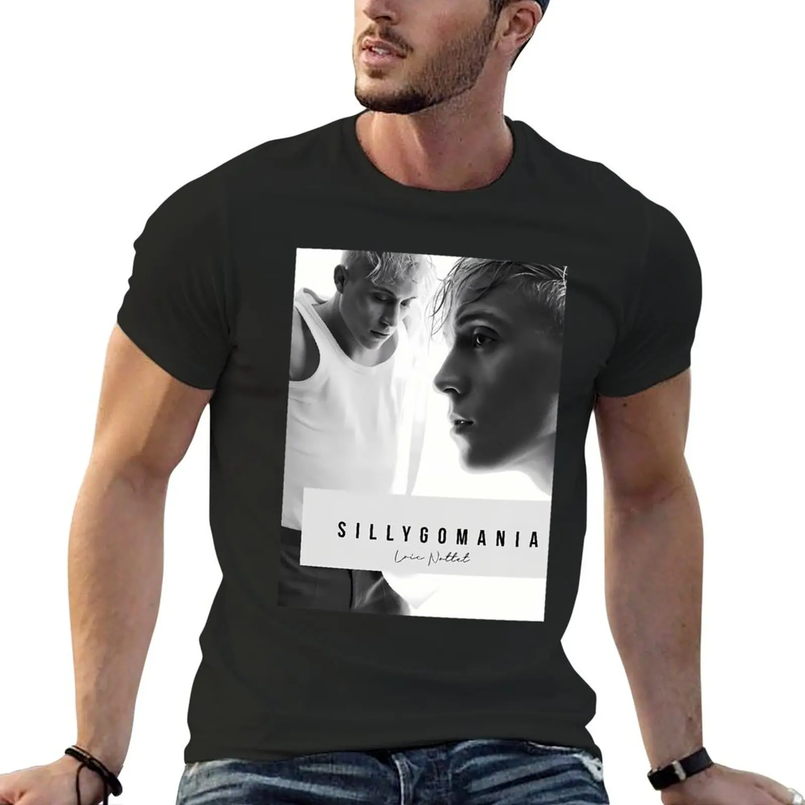 

Loc Nottet SILLYGOMANIA BW . \t T-Shirt vintage graphic tee anime tshirt tees oversized Men's clothing