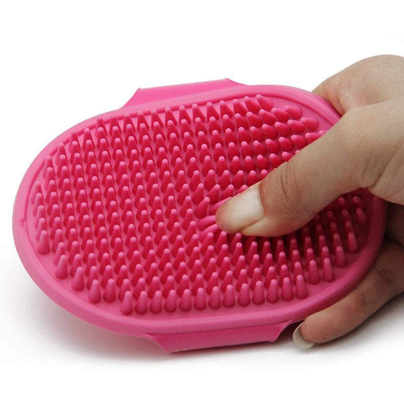 Soft Rubber Dog Cat Brush Pet Bath Silicone Comb Massage Comb Hair Remover Pet Supplies Dog Grooming Wash Cleaning Equipment