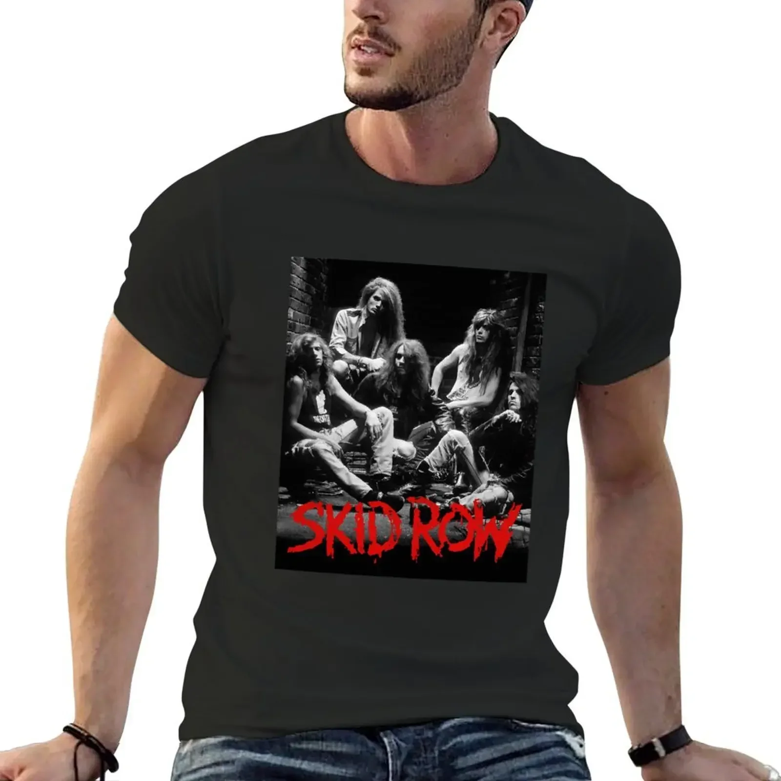 

My Favorite People When The Best Rockband 1988 Skid Rdeath Row Records Tupac Dre T-Shirt street wear workout shirts for men