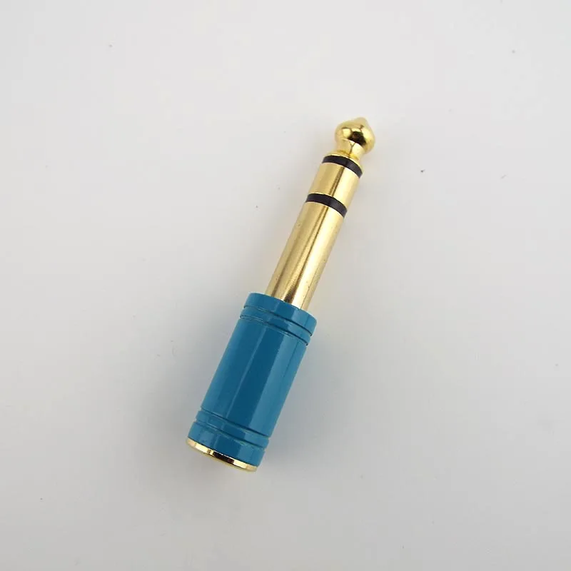 6.35mm Male To 3.5mm Female Stereo Jack Plug Audio Connector Headphone Amplifier Adapter Microphone AUX 6.35 3.5mm C3