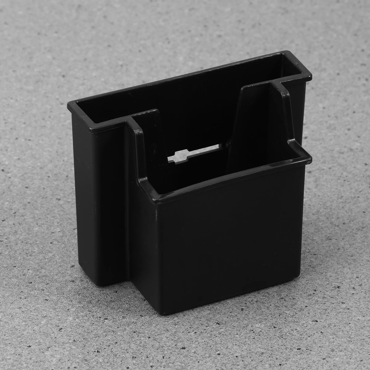 

Car Storage Box ganizer Holds Phone Sunglasses Cards Pens Black Charging Hole 9cm Wide 1.8cm Thick Capacity Car