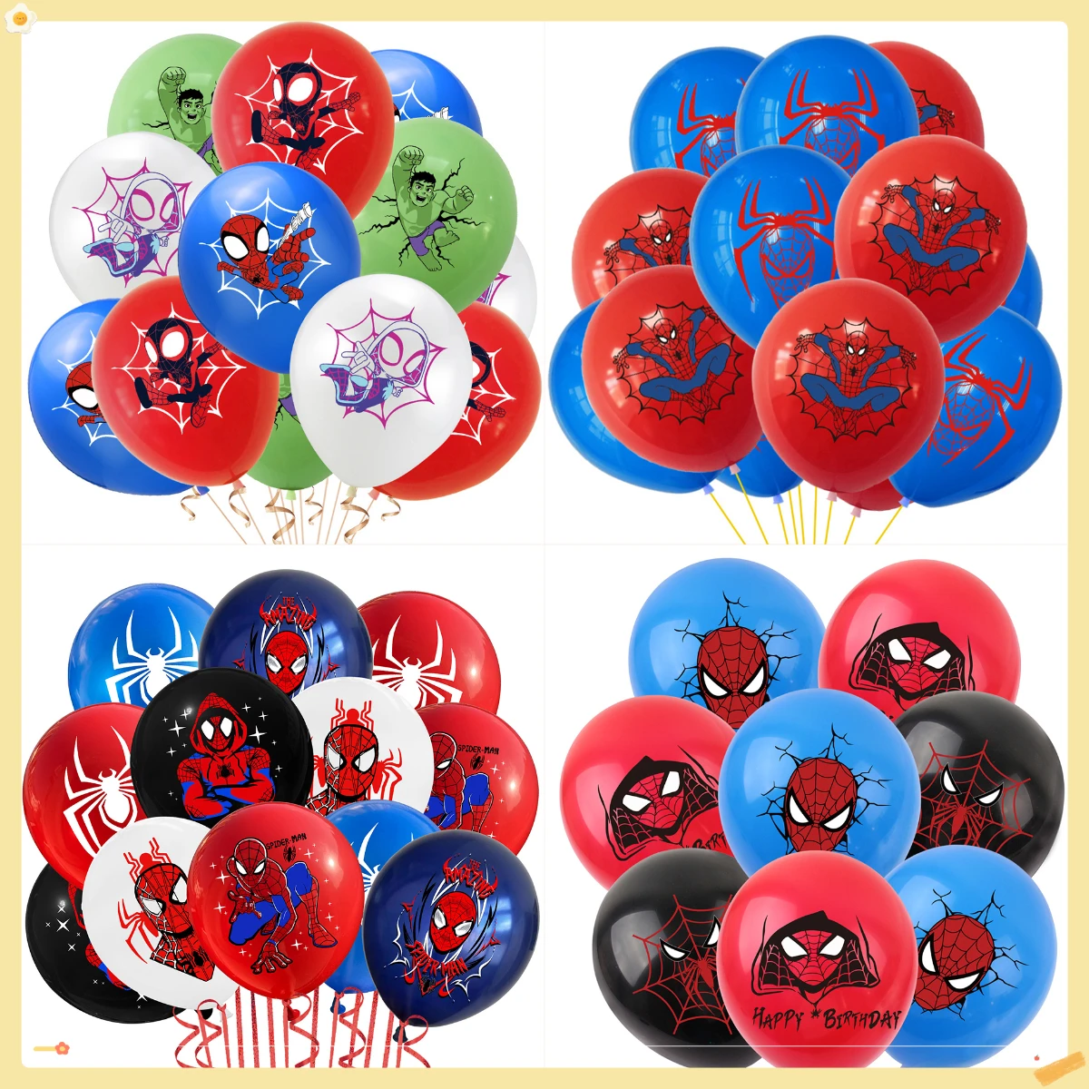 10 قطعة المنتقمون سبايدرمان 12 بوصة بالونات اللاتكس الهواء Globos بنين حفلة عيد ميلاد زينة لعبة للطفل استحمام لوازم الحفلات #1