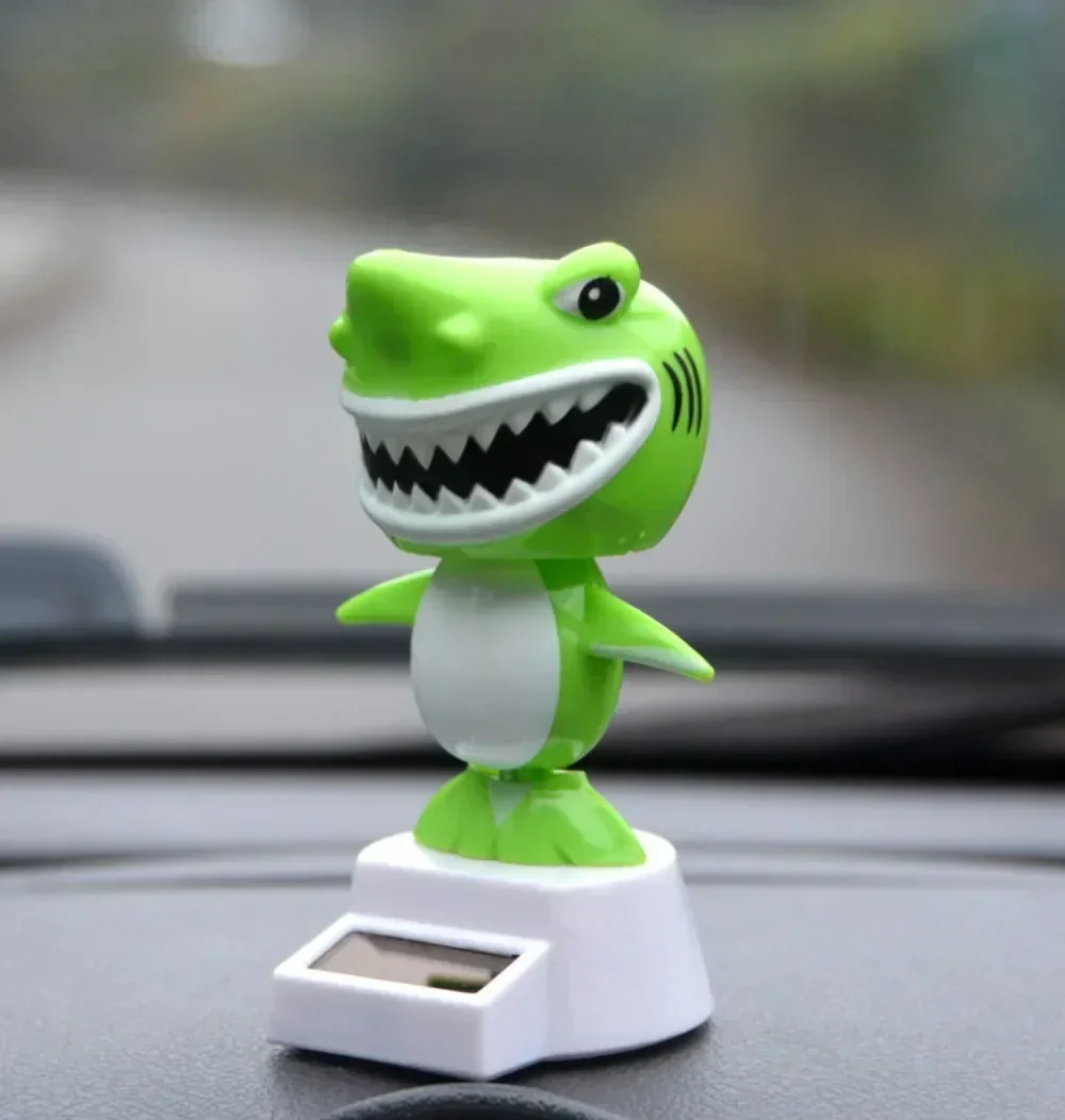 Hot New Solar Energy Car Interior Ornaments Animal Doll Figurine Sway Shake Model Car Dashboard Decoration Funny Holiday Gifts