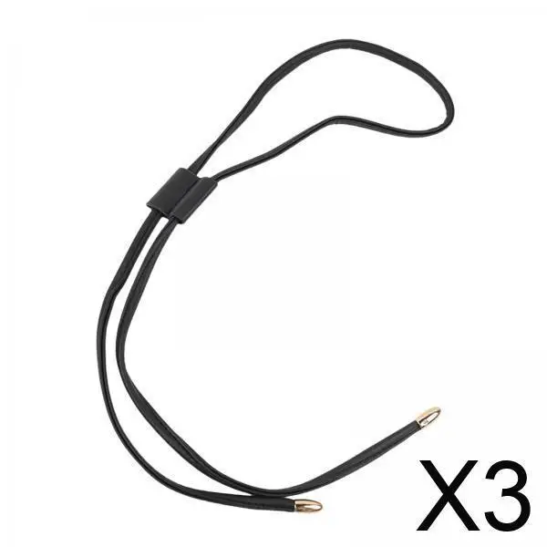 

3x PU Leather Drawstring Bag Accessories DIY Replacement Repair Purse Strap for