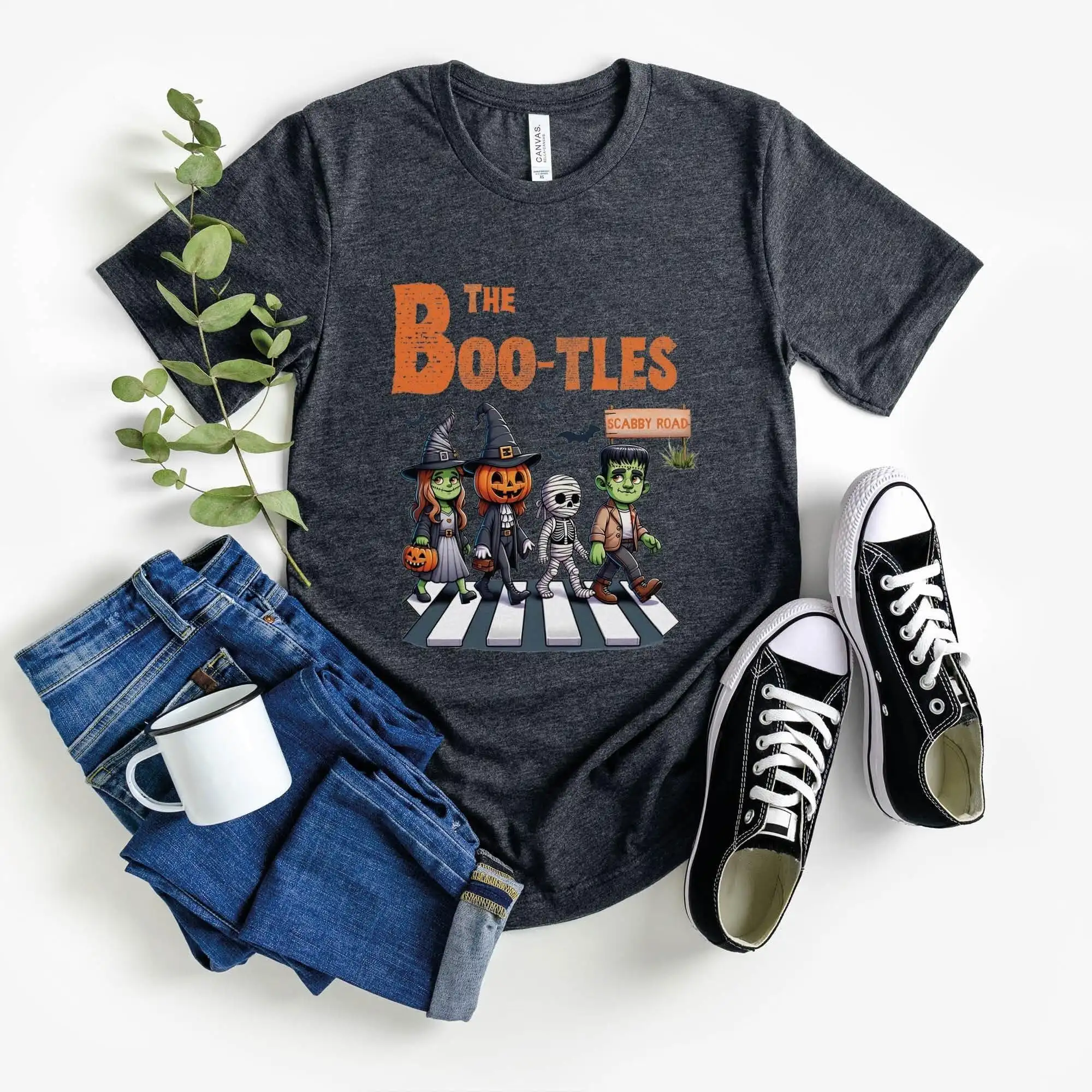 The Bootles T Shirt Cute Halloween Boo Tles Parody Spooky Scabby Road Music Lover