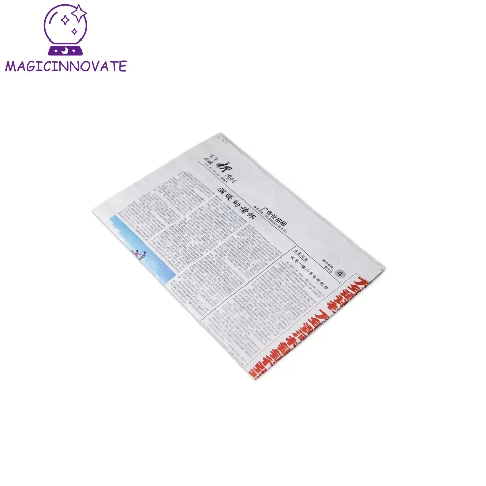 Stage Magic Props Lacerated Newspaper Restored Magic Tricks Accessories Gimmick Magic Toys For Beginners