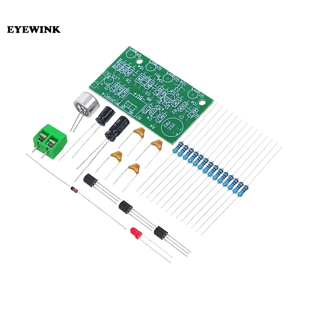لتقوم بها بنفسك Kis التصفيق وحدة تبديل التحكم الصوتية التصفيق صوت الصوت المنشط LED التبديل جناح الدائرة الإلكترونية PCB لاردوينو #2