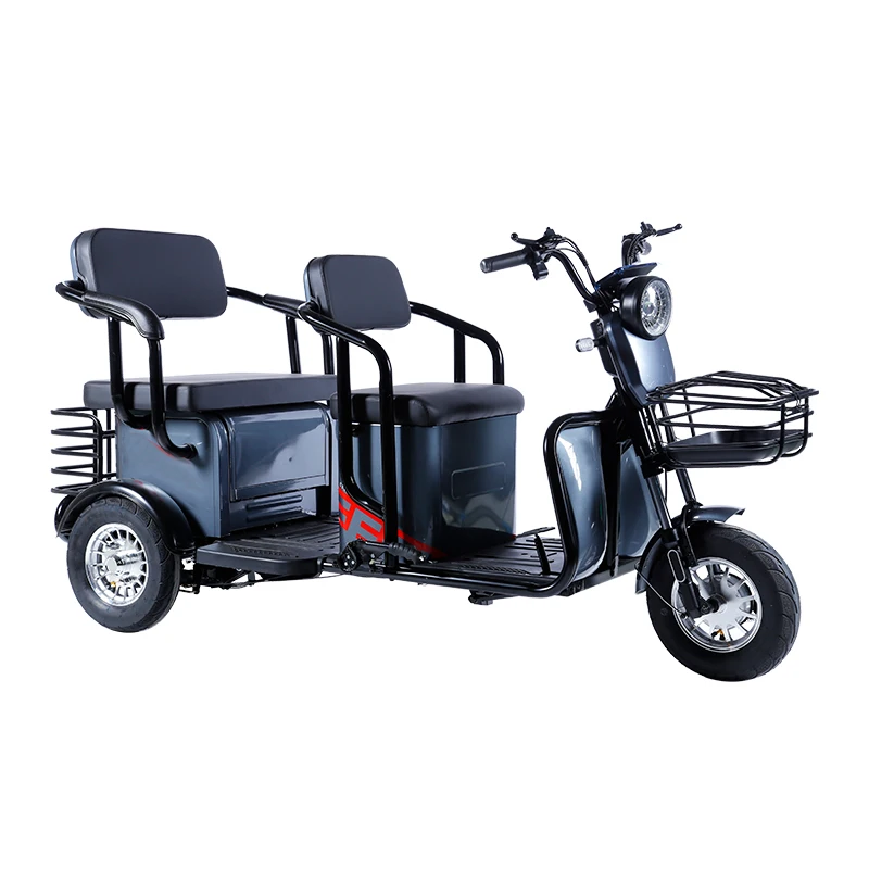 High Quality 600W 800W 1000W 3-wheeled Electric Vehicle Electric Cargo Tricycle 3-wheeled Electric Tricycle 3-Person Motorcycle