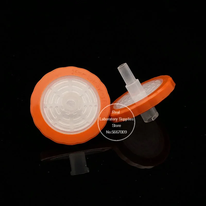 100pcs/pack Lab OD13mm and OD25mm Disposable Microporous Syringe Filter with PTFE Hydrophobic Filter Membrane