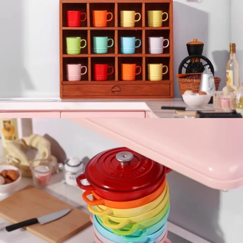 إكسسوارات أثاث منزل الدمية ، مجموعة أواني المائدة ، وعاء ، كوب ، وعاء ، طبق ، أطباق ، BJD ، Ob11 ، Gsc ، بليث ، جندي ، لول ، لعبة مصغرة ،