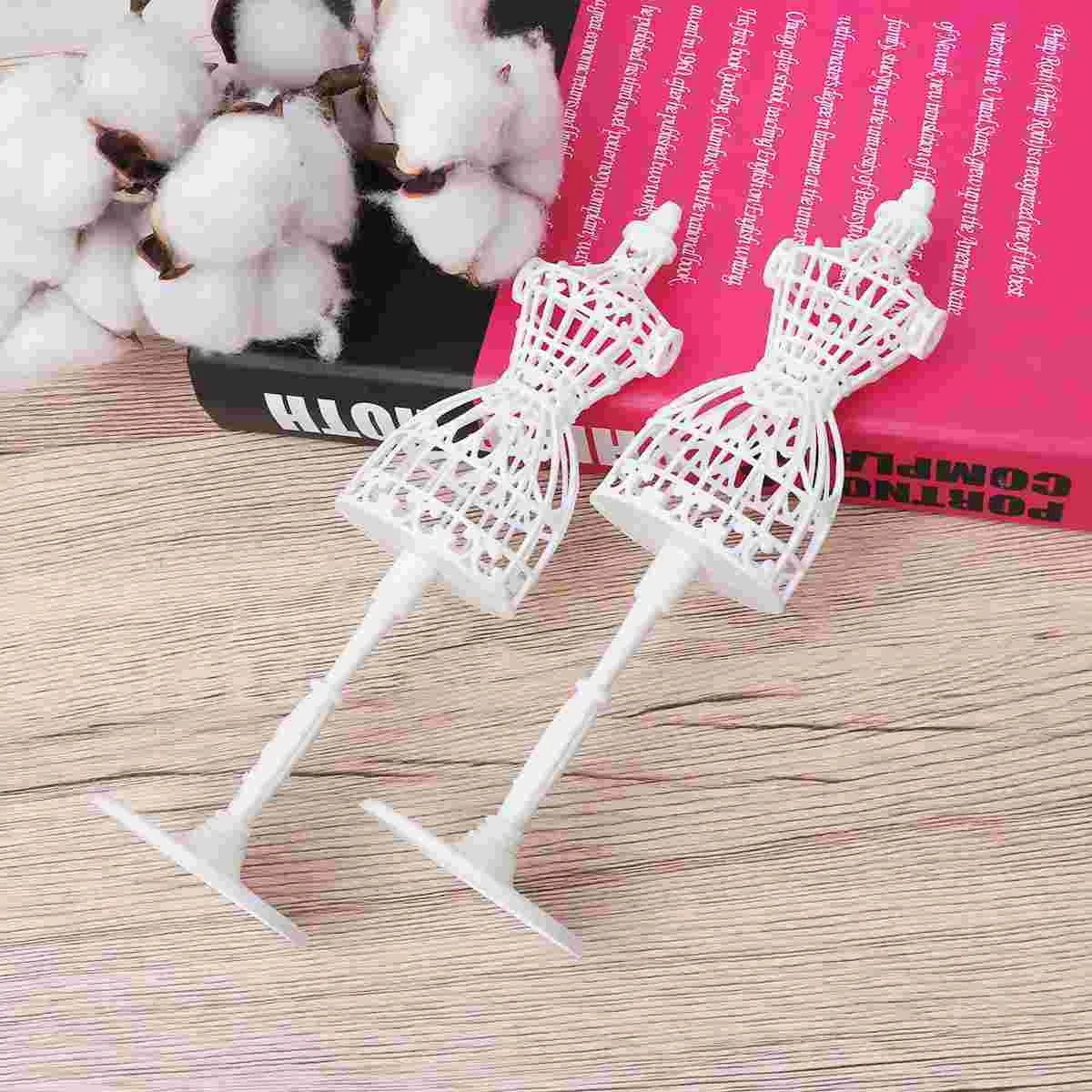 20 Pcs Hollow Mannequin Model Stand Mini Clothes Display House Decoration