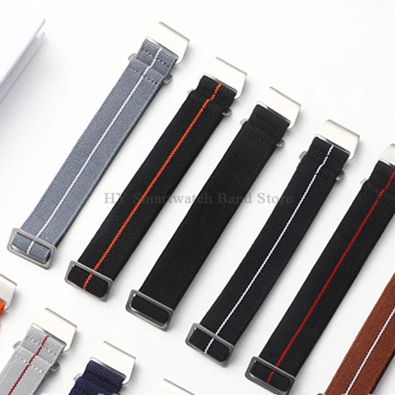 Nylon Woven Watch Strap 18mm 20mm 22mm for Tudor for Seiko for Omega for Amazfit Parachute Backpack Watch Band Sport Wrist Band