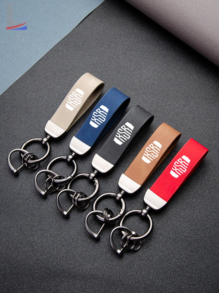 For YAMAHA XSR700 XSR 700 XSR900 XSR 900 XSR125 155 Fantastic Skin feel leather metal keychain