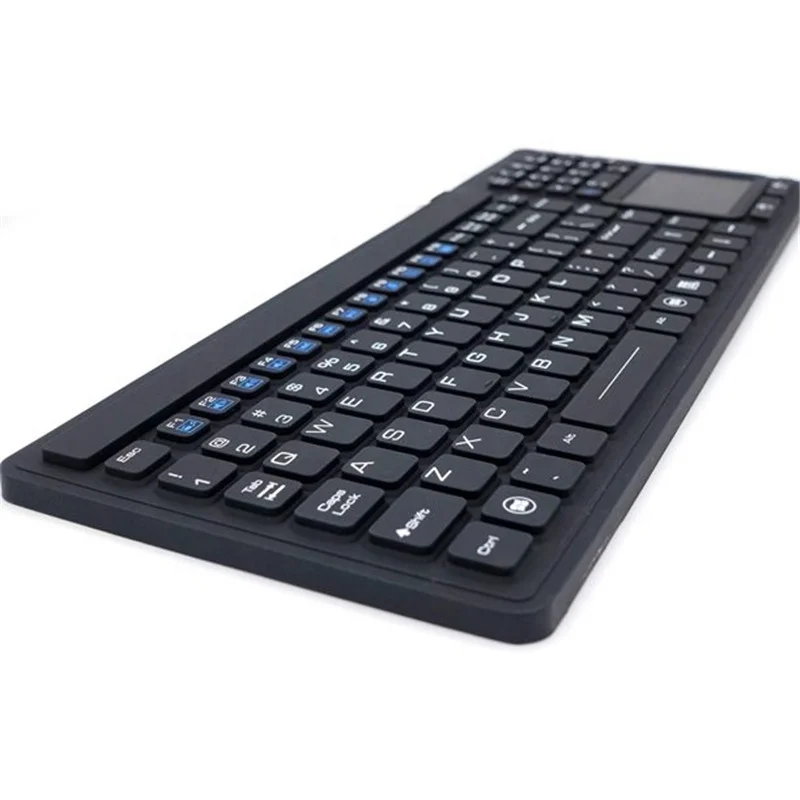 IP68 Waterproof Industrial Medical Silicone Keyboard With Touchpad For Hospital Apparatus And Food Manufacturing