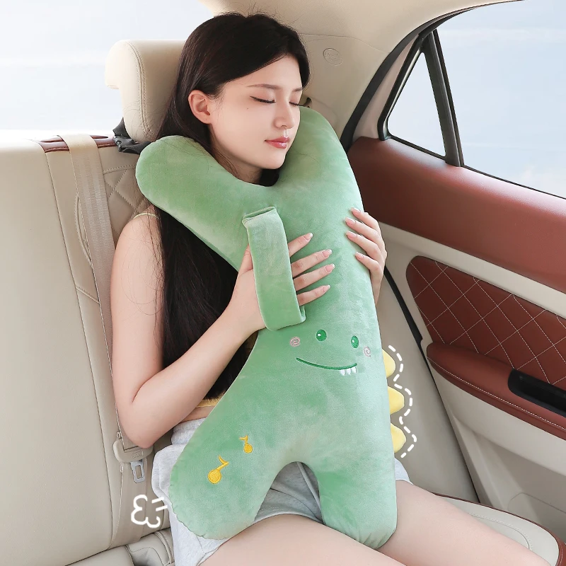 CuteY Shape Kids Travel Safety Pillow Car Seat Neck Pillow Car Sleep Long Distance Travel Pillow Head Pillow Support Kids Adults