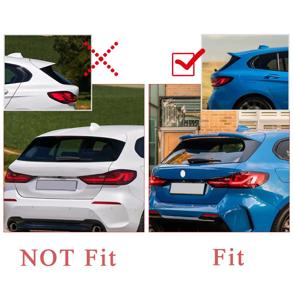 For BMW 1 Series F40 M135i Hatchback Rear Spoiler ABS Gloss Black Roof Trunk Tail Wing Car Accessories 2019 2020 2021 2022 2023