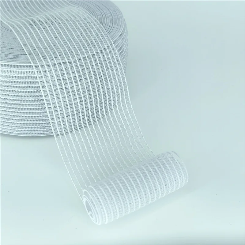 10M 2/3/4cm Width White Mesh Elastic Band For Clothing Underwear Accessories DIY Handmade Sewing Crafts Material Supplies