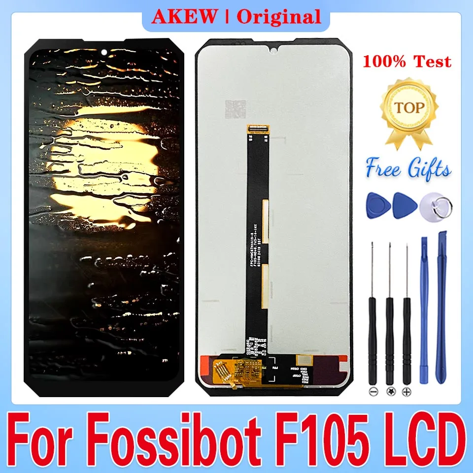 fossibot-f105-lcdディスプレイ用、100-テスト済み。fossibot-f105タッチスクリーン、f105デジタイザーアセンブリ、電話交換用スクリーン（pantalla）