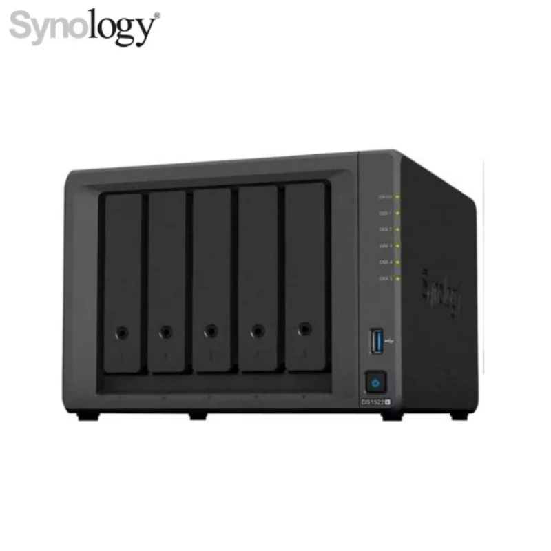 Synology DiskStation DS1522+ 5-Bay NAS Enclosure 8GB Storage Server Up to 10 Gigabit Authentic Brand New Original (Diskless)