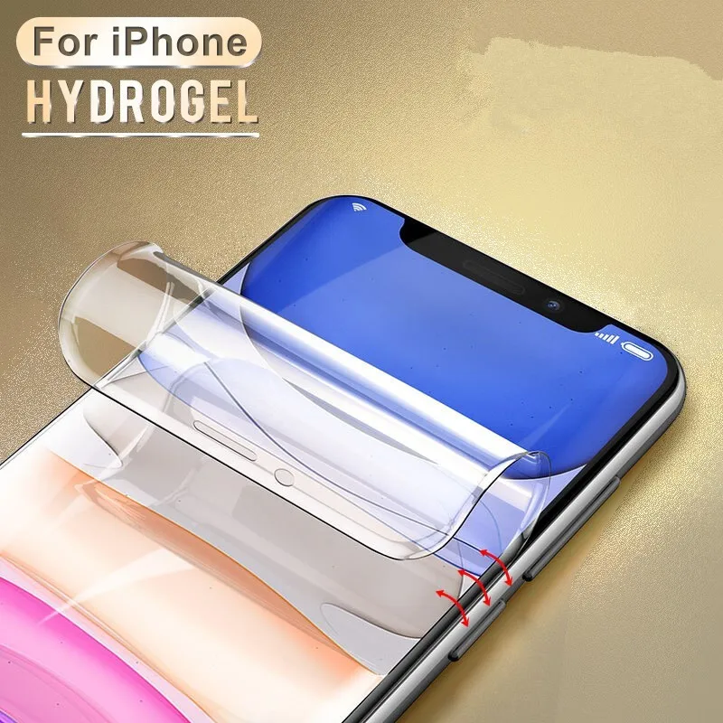 4 stücke Hydro gel Film für iphone11 12 13 6 s 6 s 7 8 plus se 2020 2022x13 14 plus 12 mini 11 pro xs max xr Displays chutz folie