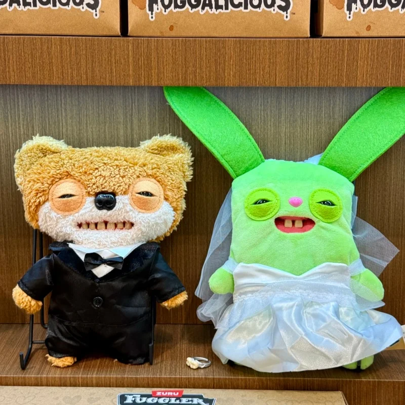 

New Genuine Fuggler Wedding Day Series Funny Ugly Monster Cute Tooth Doll Desktop Decoration Collectible Plush Toys Gifts