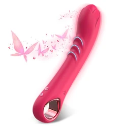 Powerful Rose Vibrator Dildo For Women Realistic Massager Clitoral G-spot Stimulator Female Penis Masturbation Adult Sex Toys 18