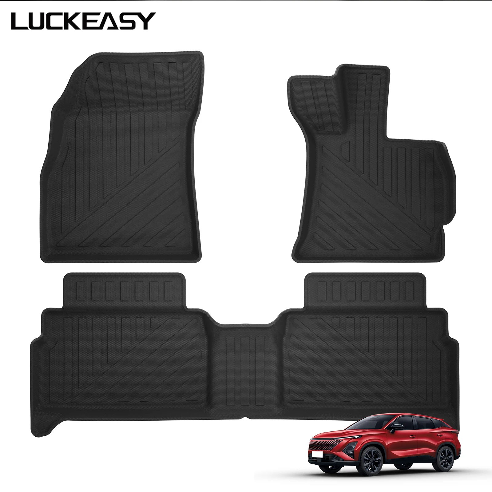 Right Drive for Chery OMODA 5 2024 2025 Fuel Floor Mats Foot Pad TPE 3D All- Weather Car Interior Accessories