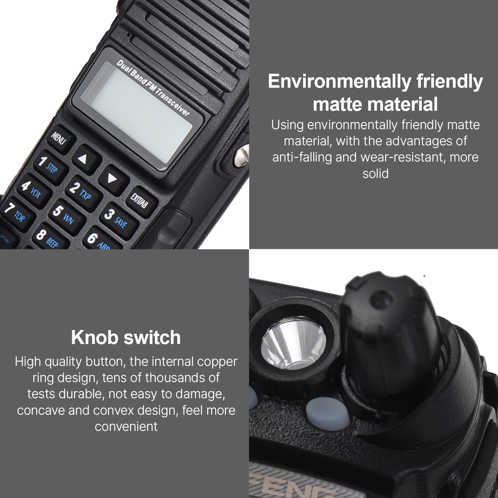 双方向ラジオ デュアル PTT キー送信 デュアルバンド デュアル受信 ハンドヘルドトランシーバー 干渉防止 ノイズリダクション 強力