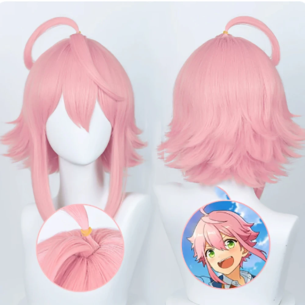 HAIRJOY Synthetic Hair Ensemble Stars Tori Himemiyai Cosplay Wig Medium Straight Party Wig Rose Net