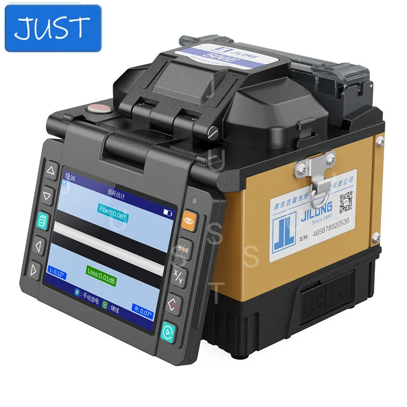 Jilong KL-500E KL-520 KL-530fiber optic fusion splicer leather line jumper three-in-one fully automatic with charger four motors