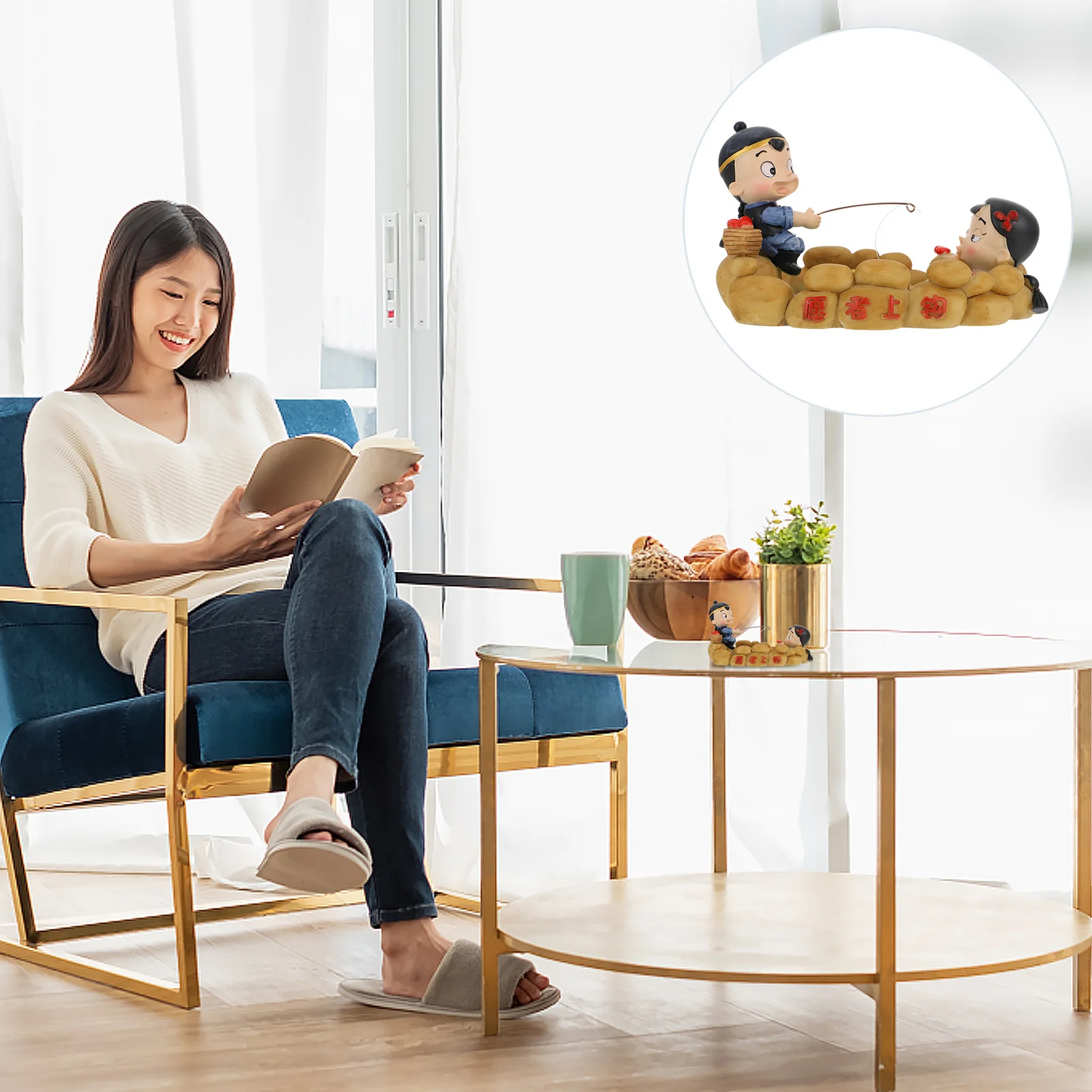 

Resin Couple Statue Romantic Desktop Ornament Wedding Anniversary Gift Resin Couple Figurines