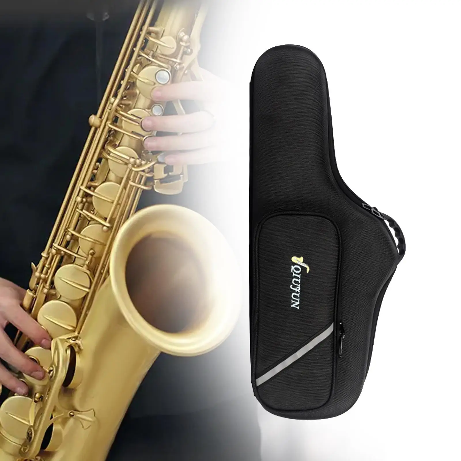 

Alto Sax Case Sax Protective Bag Professional Padded Scratch Resistant Zipper