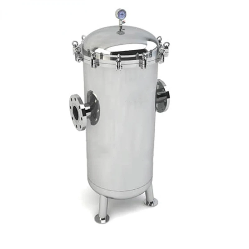 Cartridge SUS304 & 316 60 micron filter bags use in stainless steel water bag filter housing with basket for water treatment