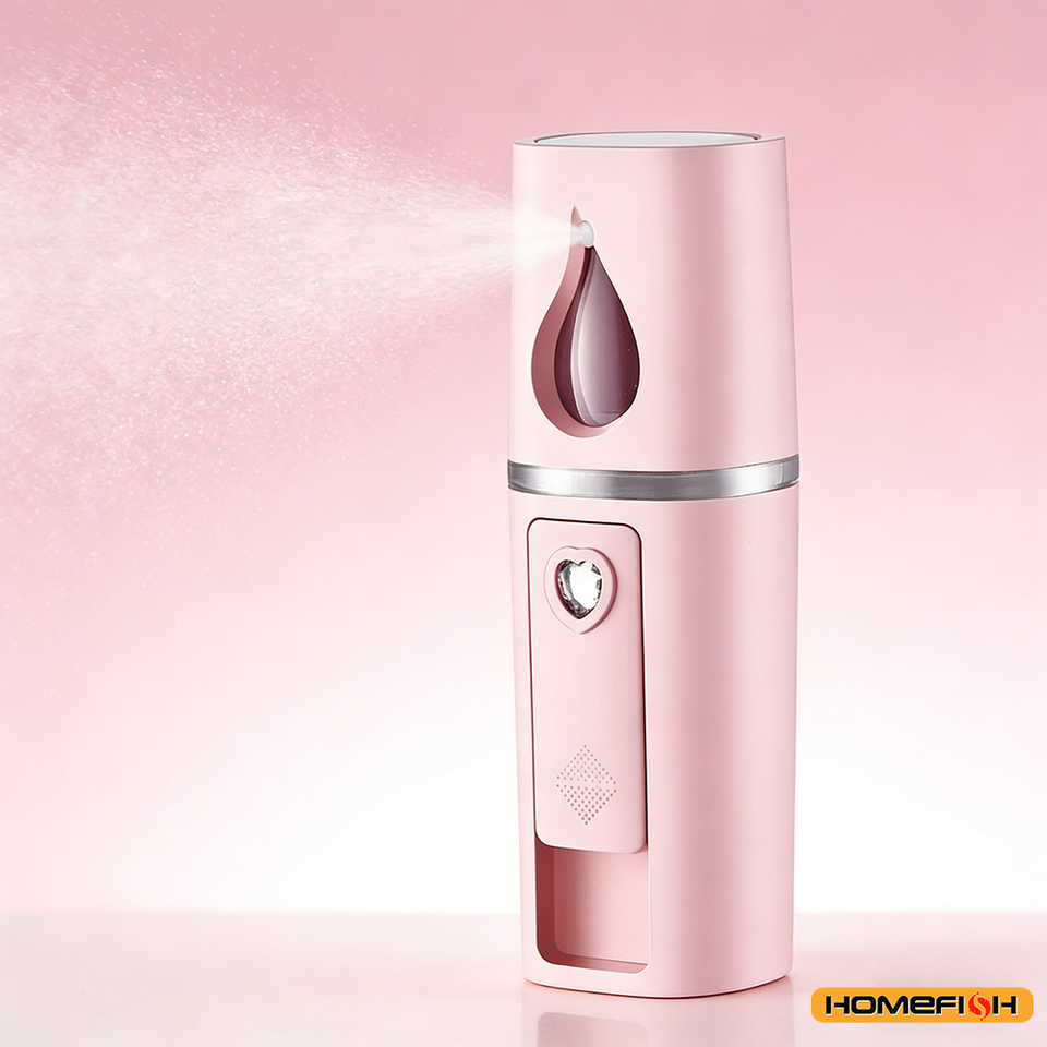  20ml USB Rechargeable Nano Facial Sprayer, Handheld Face Steamer & Humidifier for On-The-Go Hydrating Skin Care 
