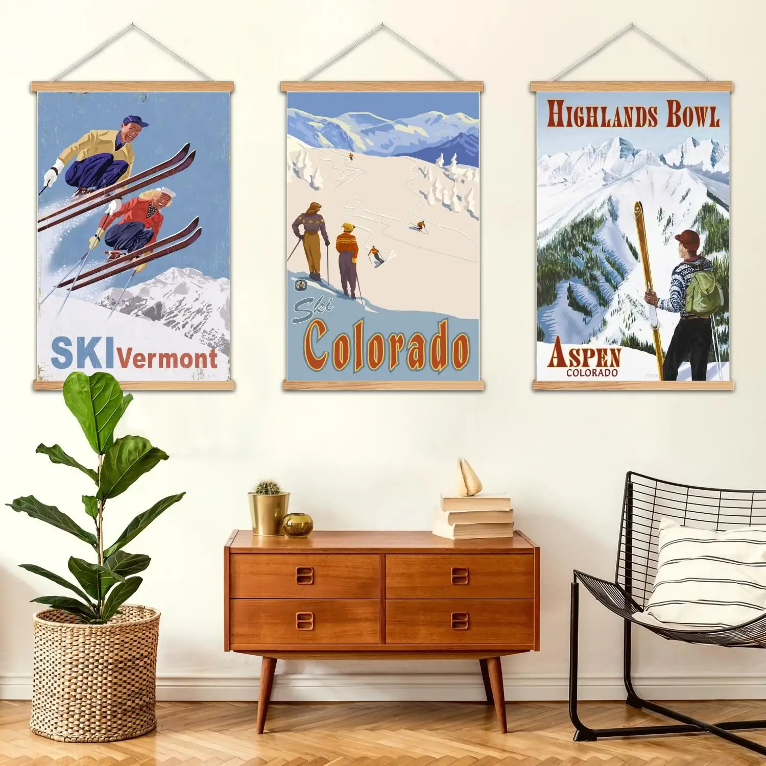 Ski Framed Wall Pai…