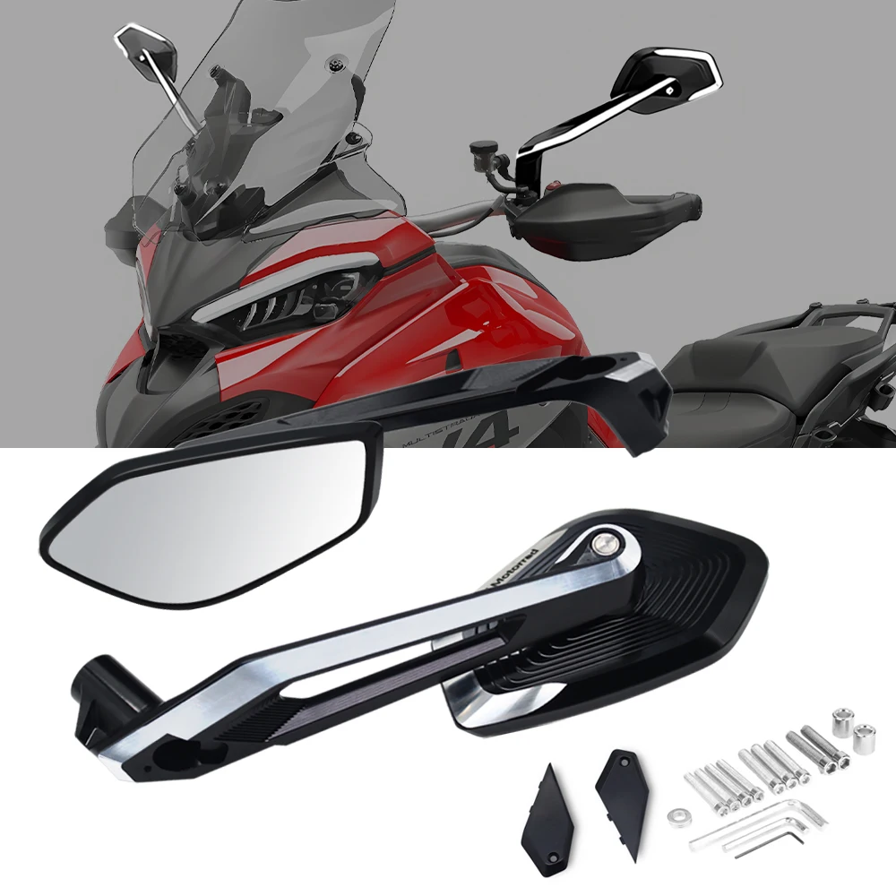

For Multistrada V4 2021-2025 Multistrada 950 1100 1260 1200 S GT 1200S Adventure Motorcycle Accessories Side Rear View Mirror