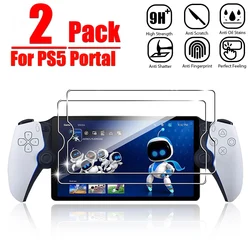 2Pcs Tempered Glass for Sony PlayStation Portal 5 Transparent Anti-Fingerprint Screen Protectors for PlayStation PS5 Portal