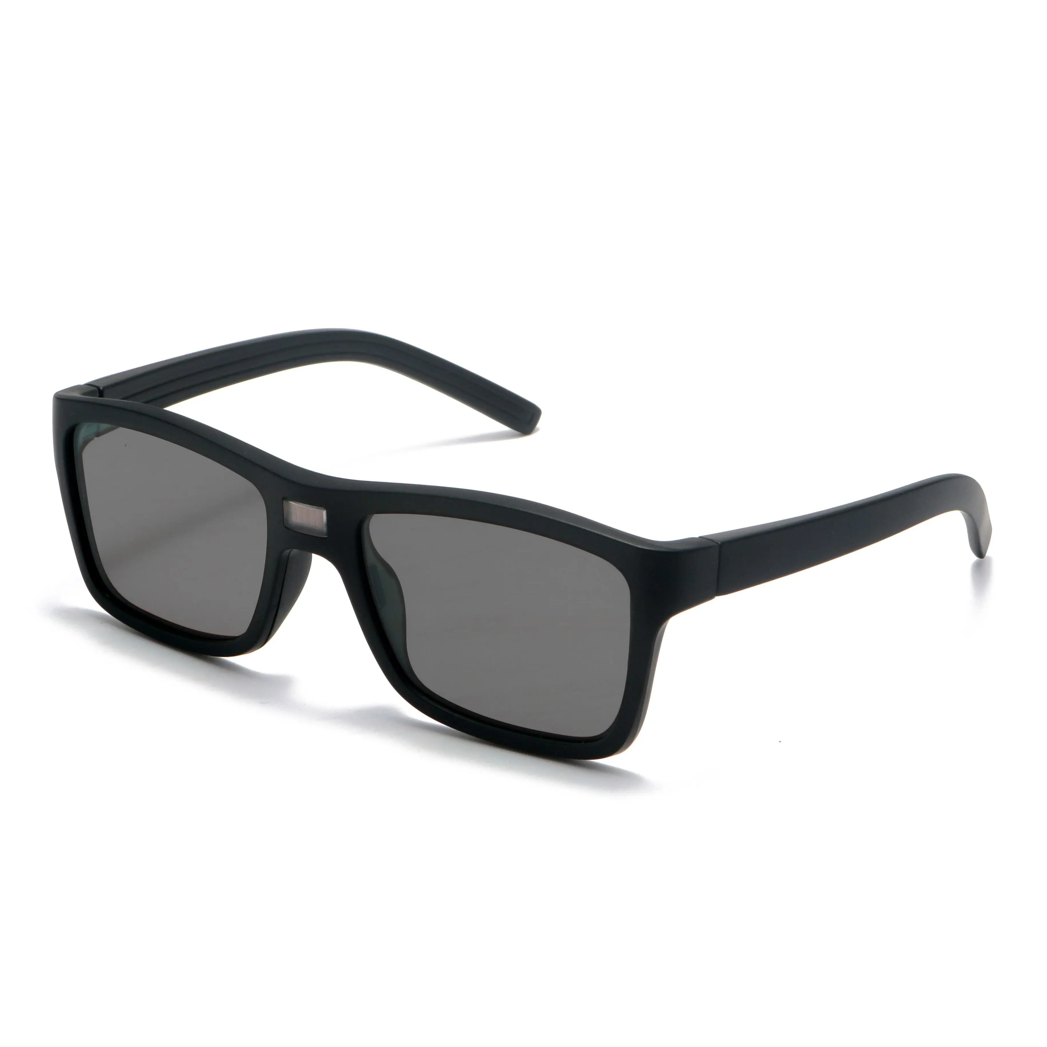Smarte 0,1s Sofort-Photochrome Quadratische Sonnenbrille Mattschwarzer Rahmen Blendschutz für Fahren Outdoor Täglichen Gebrauch