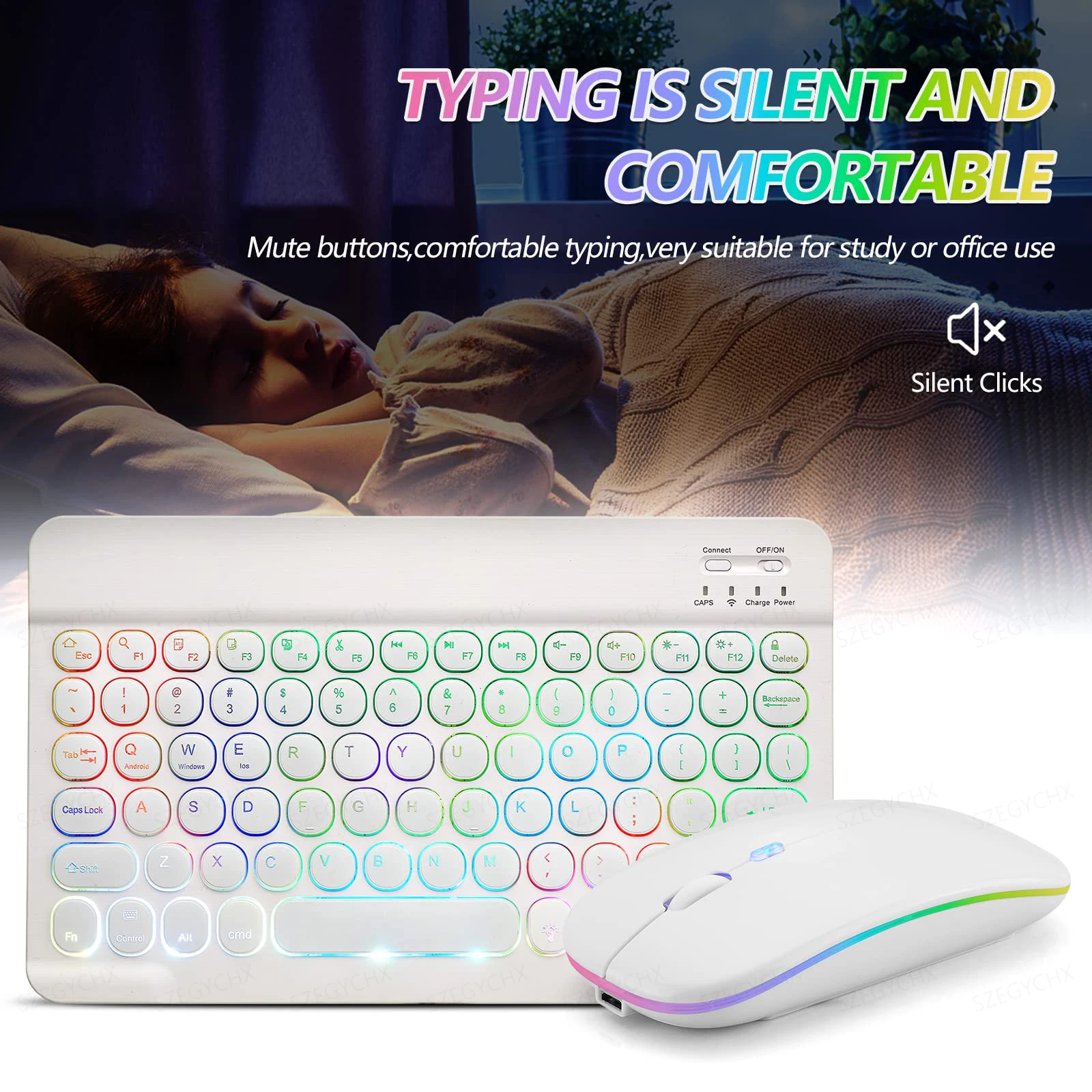 Bluetooth Wireless Magic for iPad 9 Generation Mini Keyboard Mouse 11/10/9inch Tablet Keyboard for xiaomi Samsung Huawei