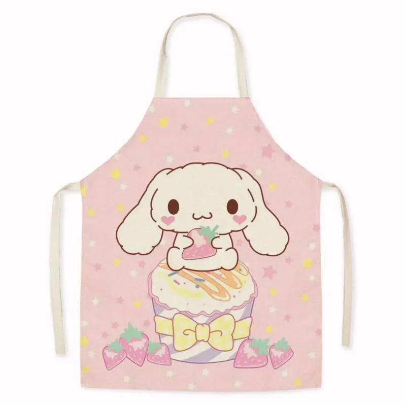 bunny print customizable apron goods for home kitchen aprons for women Woman kitchen apron Apron for hairdresser Apron