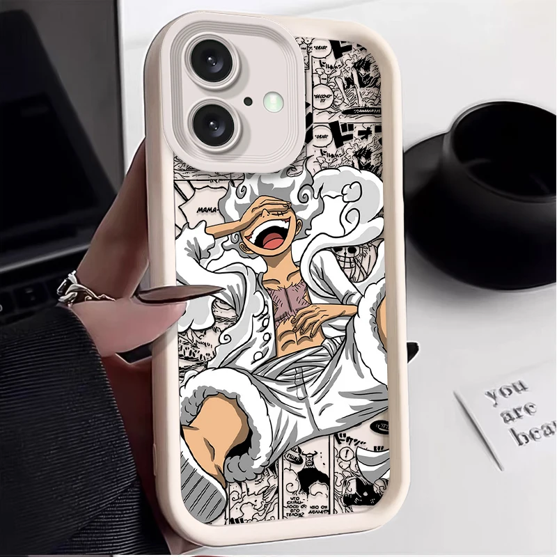 Anime O-One Piece Phone Case For iPhone 16E 16 15 14 13 12 11 Pro Max X XS X S Max XR SE 2020 SE4 7 8 Luxury Soft Silicone Cover - náhled 5
