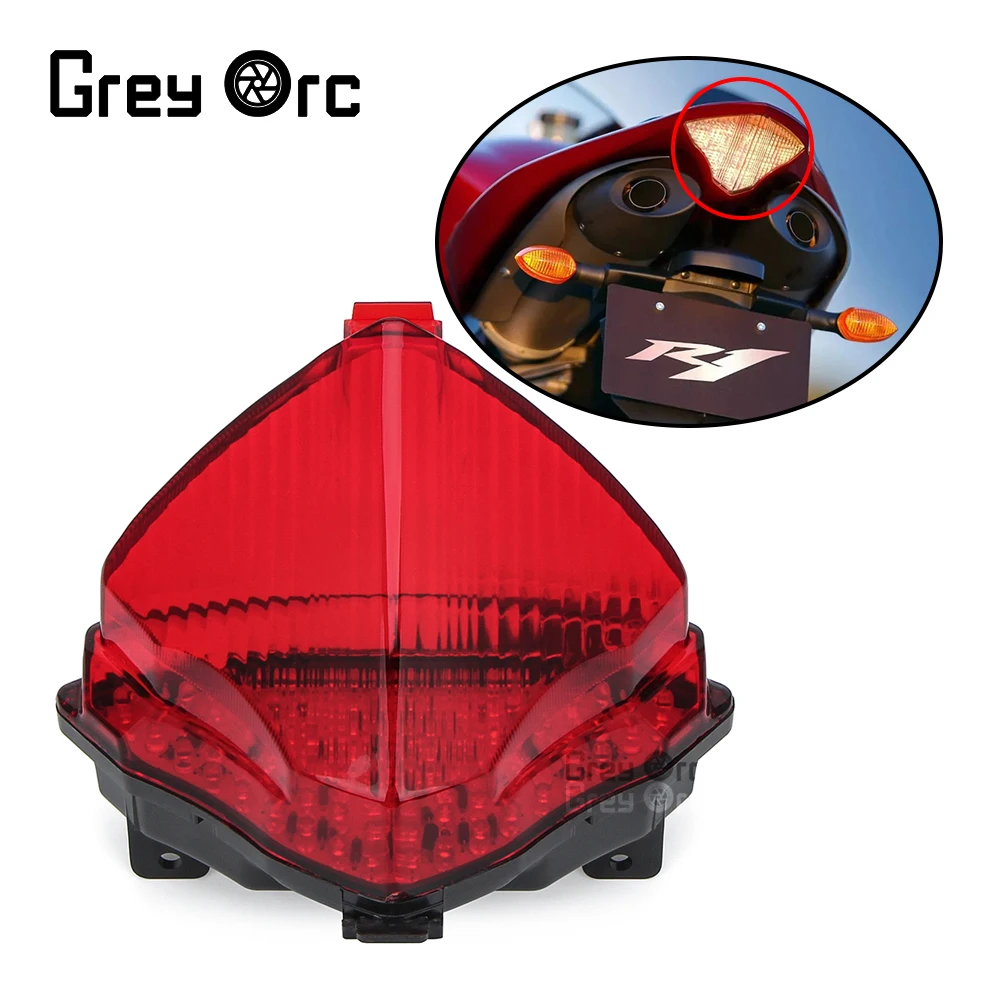 Motorcycle Rear Tail Light For Yamaha YZF R1 YZF-R1 2004 2005 2006 Brake Turn Signals Lamp Integrated Lights LED Taillight