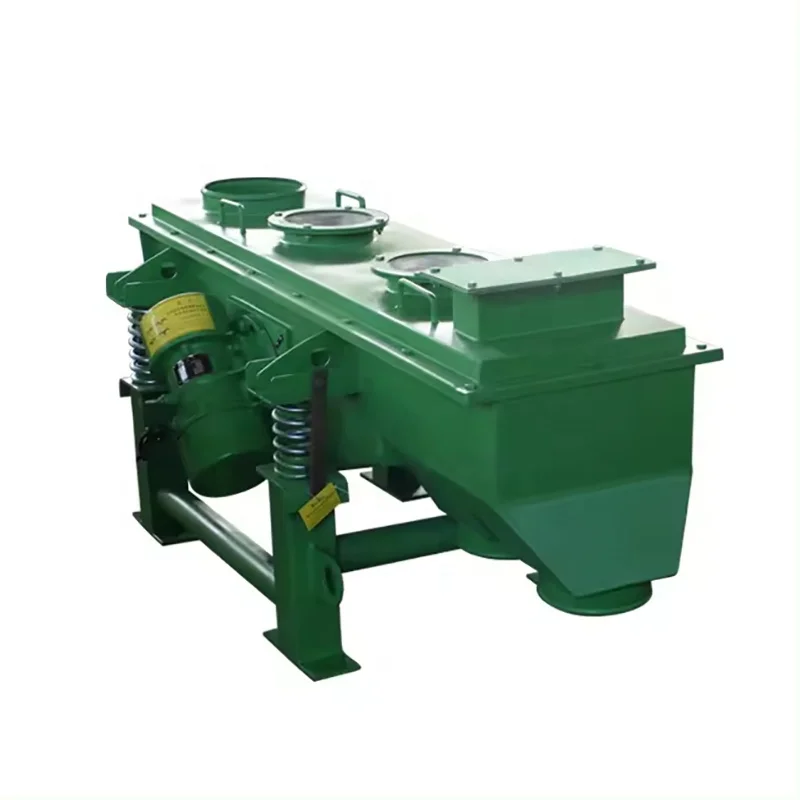 Food Grade Machine Sand Gravel Granules Ore Feed Beans Wheat Corn Grain Linear Vibrating Screen Linear Sieve Machine view 4