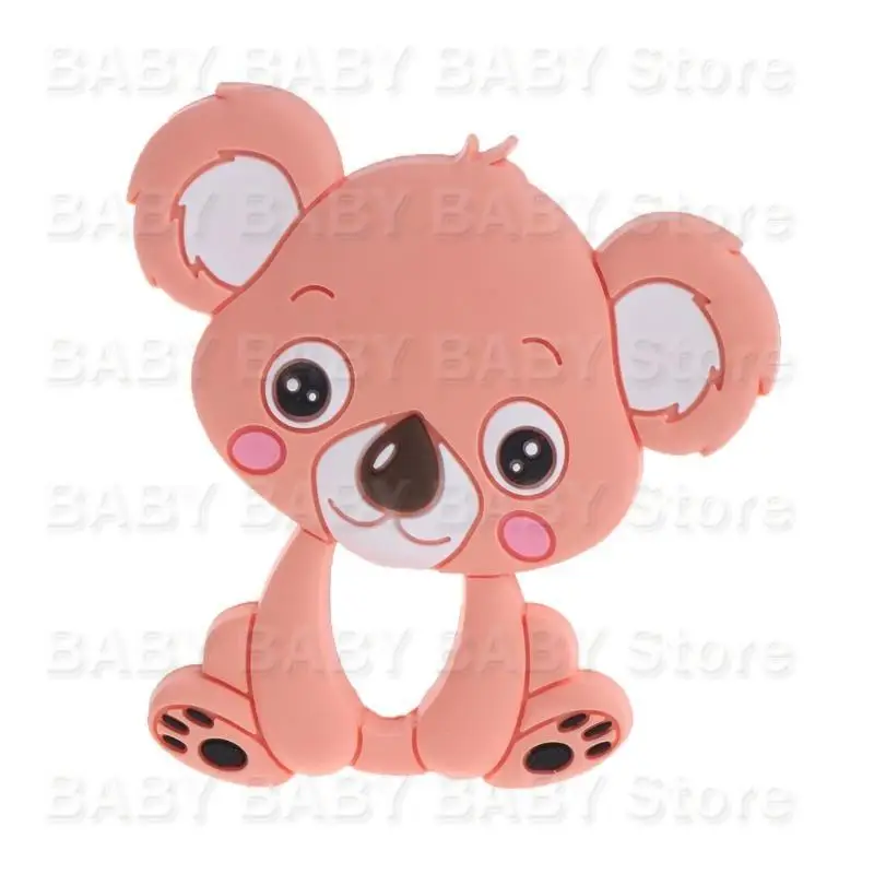

Q81A COALA SHARD CHARTION CARTOON MATBANT SLICANE SILICONE CEETHER GRPA BPA Без пищи.